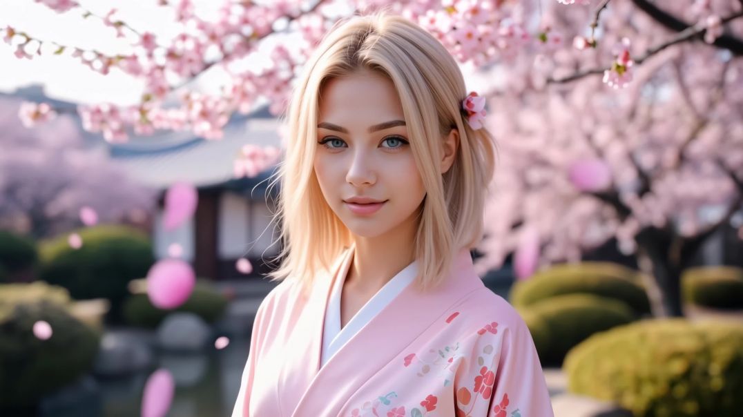 Beautiful_women_video_collection__Kimono_Beauties_in_Cherry_Blossom_Snow__5