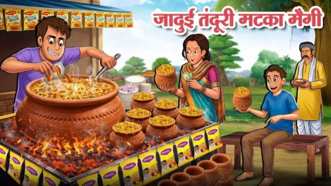 ⁣जादुई तंदूरी मटका मैगी _ Hindi Kahani _ Hindi Cartoon _ Moral Stories _ Hindi Story _ Kahaniya(1080P