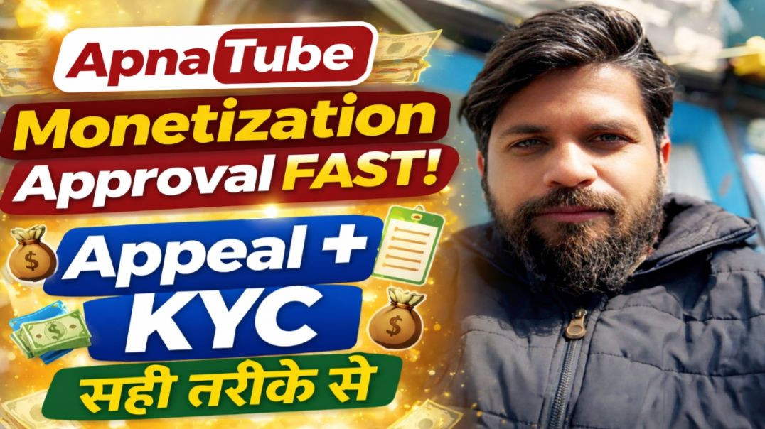 ⁣ApnaTube Monetization Appeal ka sahi tarika | apnatube kyc ka sahi tarika|monetization approval