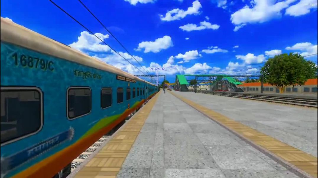 ⁣Humsafar express on punjab railway zone msts indian train sim pc #msts
