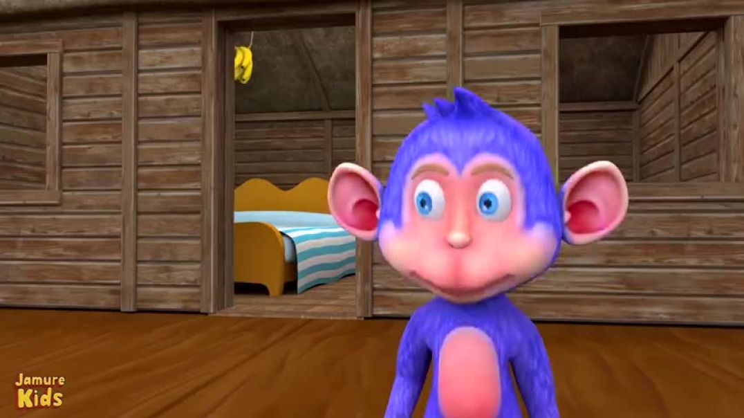 ⁣5_Pyaare_Bandar_Palang_Pe_Kud_Rahe_The_I_पाँच_प्यारे_बंदर___Hindi_Nursery_Rhymes___Jamure_Kids(480p)