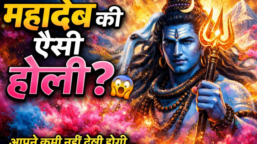 ⁣⁣🔥 Option 1 (सबसे पावरफुल) होली पर महादेव की यह कथा सुनते ही करोड़ों पाप नष्ट | Holi Special Shiva K