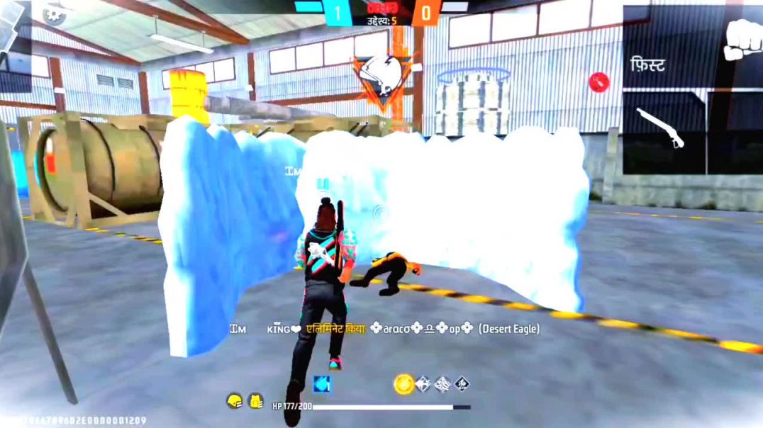 ⁣1v1 custom challenge your free fire gaming video