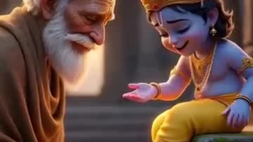 ⁣ठाकुर_जी_का_झाड़ू_वाले_से_प्रेम।।_Part_-_2_💞_#indreshji_#bhaktipath_#radhakrishna_#vrindavan_#shorts(360p)