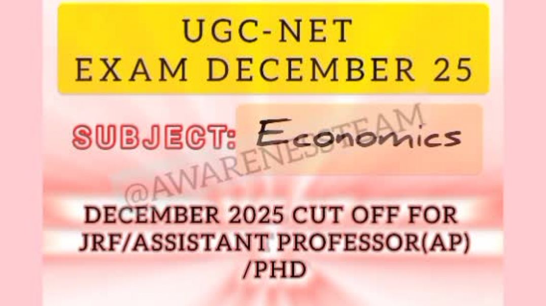 ⁣UGC NET DECEMBER 25 ECONOMICS CUT OFF 🆕😱😱