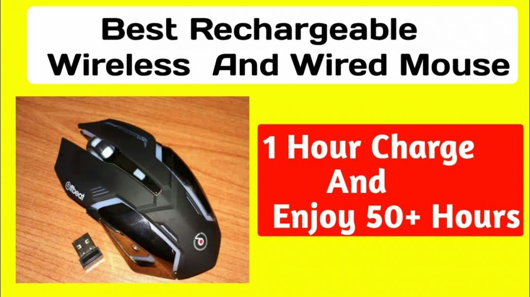 ⁣Best Rechargeable Wireless OR Wired Mouse _ Offbeat Ripjaw Mouse