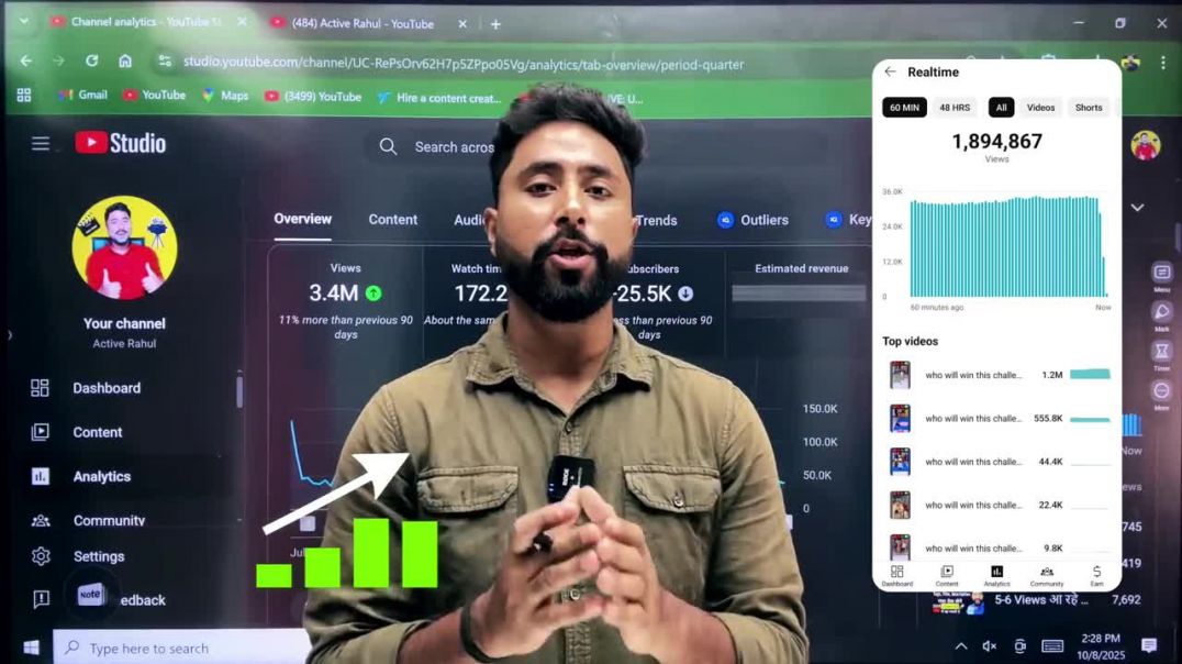 ⁣YouTube छोटे चैनल को Promote कब करता है _ How to Grow YouTube Channel 2025 _ Active Rahul(720P_HD)