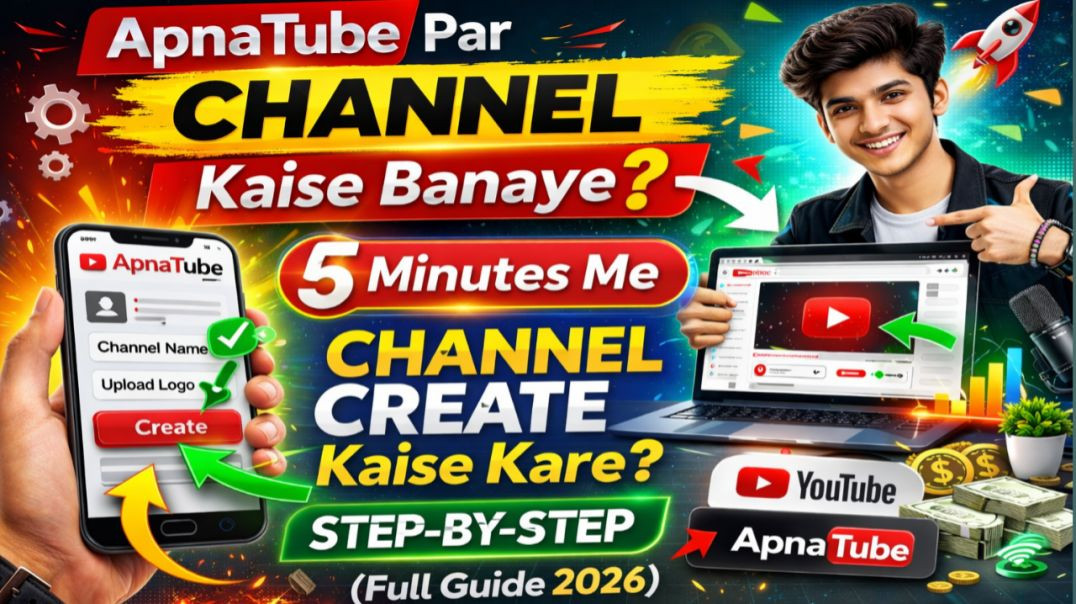 ⁣ApnaTube Par Channel Kaise Banaye? (Step-by-Step Full Guide 2026) 🚀
