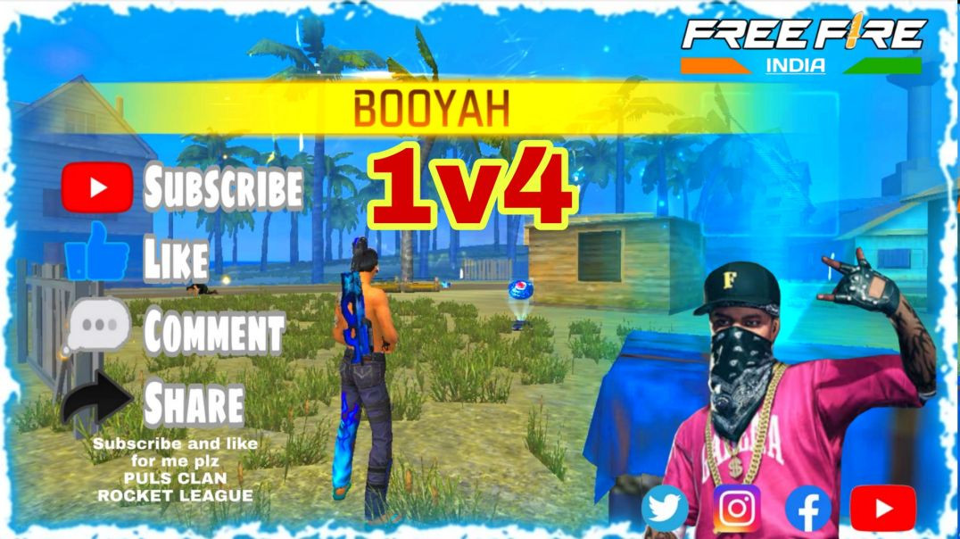 ⁣CS RANK MODE free fire 🔥 1v4 FF GAMER APNATUBE