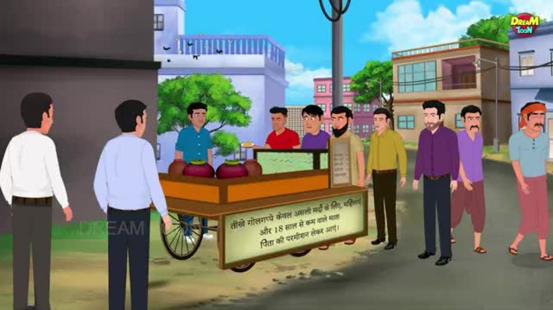 ⁣Garma garam pani puri wala