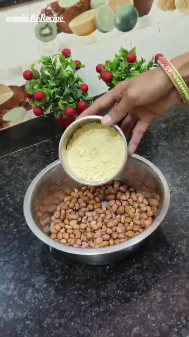 बाजार जैसी कुरकुरी मसाला मूंगफली नमकीन।👉😋 Holi Special Snacks Recipe #maahikirecipe #masalapeanut😋