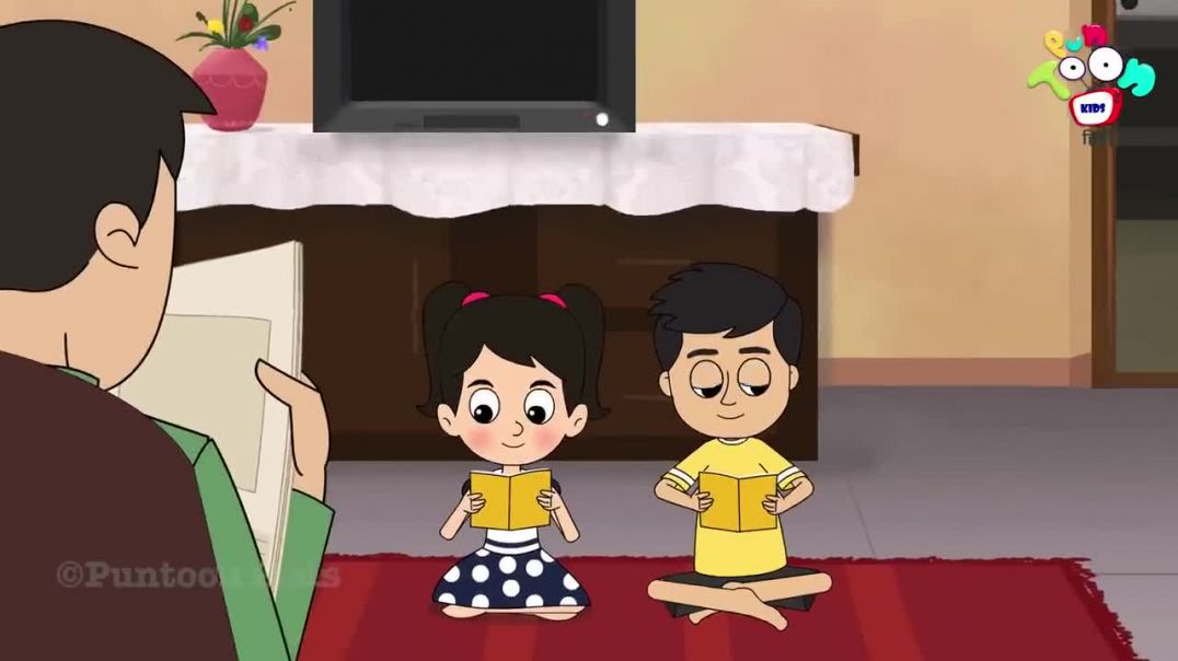 ⁣असली पढाई - हिंदी कहानियाँ _ Puntoon Kids hindi _ Cartoon Stories For Children #viral #trding #apnatube 