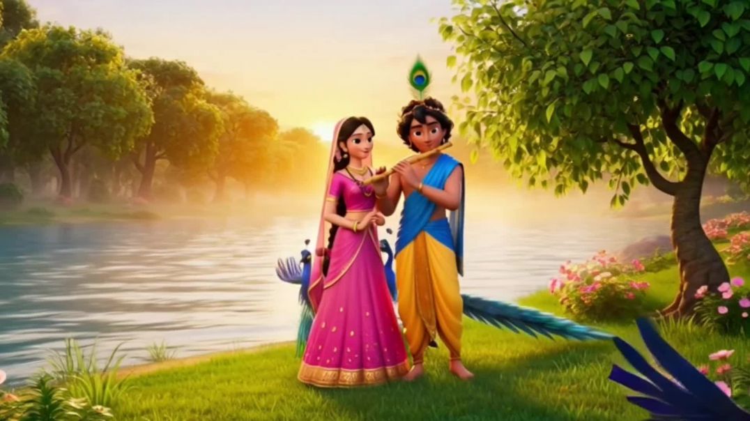 ⁣Radha krishna love #krishna #radhakrishna #short #shorts