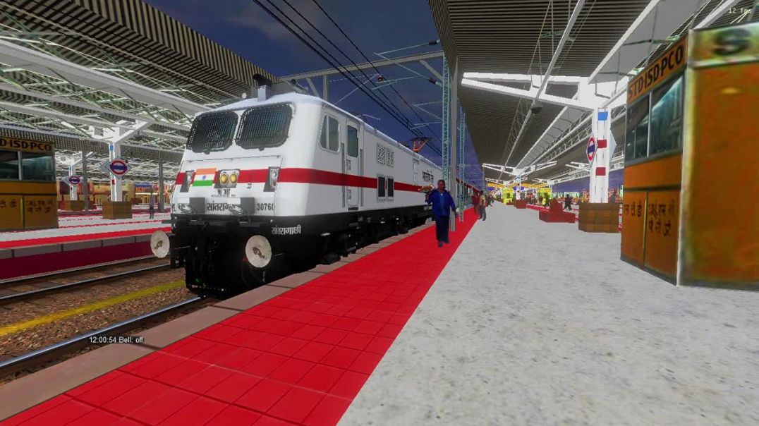 ⁣WESTERN RAILWAYS RAJDHANI FULLY AC TRAIN JOURNEY MSTS TRAIN SIM PC