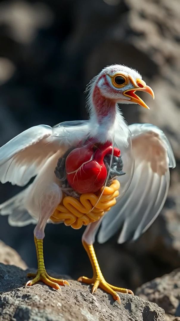 Transparent Robot Bird Flying | AI Ultra HD