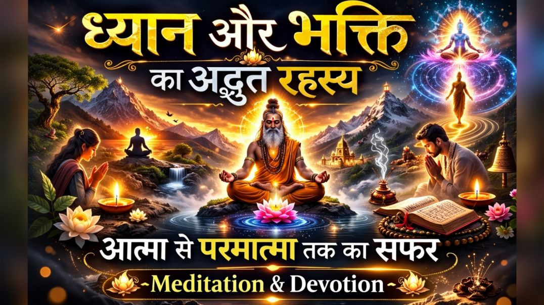 ⁣ध्यान और भक्ति का अद्भुत रहस्य 🔱 | आत्मा से परमात्मा तक का सफर | Meditation & Devotion