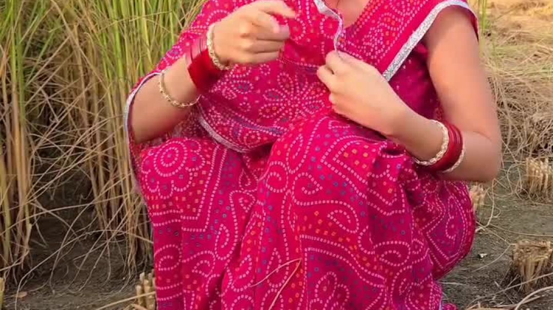 ⁣इस वीडियो एक बार जरूर देखना शादी के बाद गेहूं कटाई करना ना होना