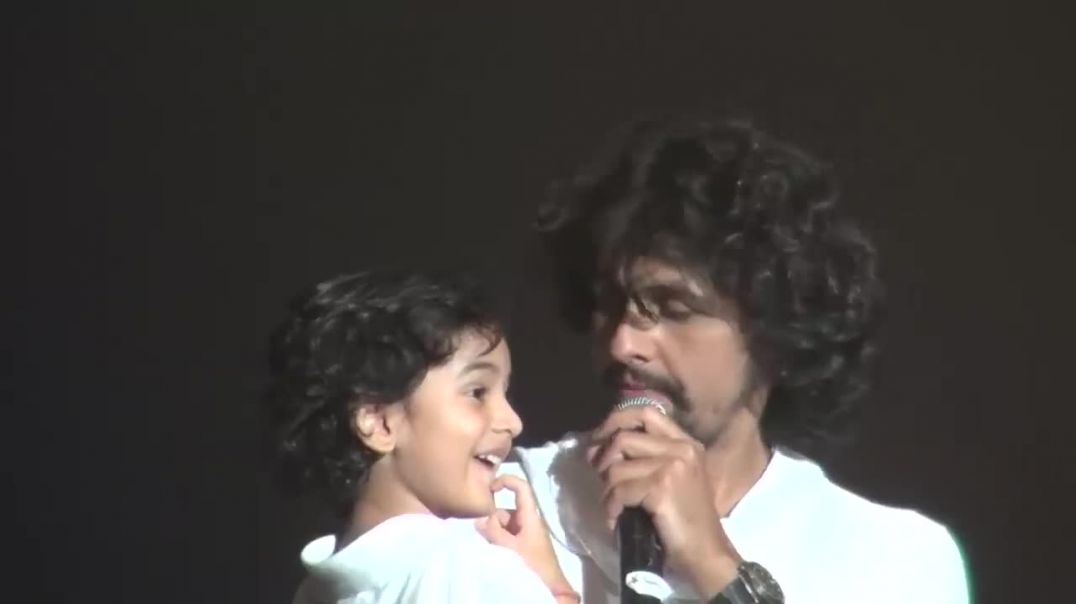 ⁣Sonu Nigam sings songs with son Neevan Nigam  - Live San Jose 2012 (1)