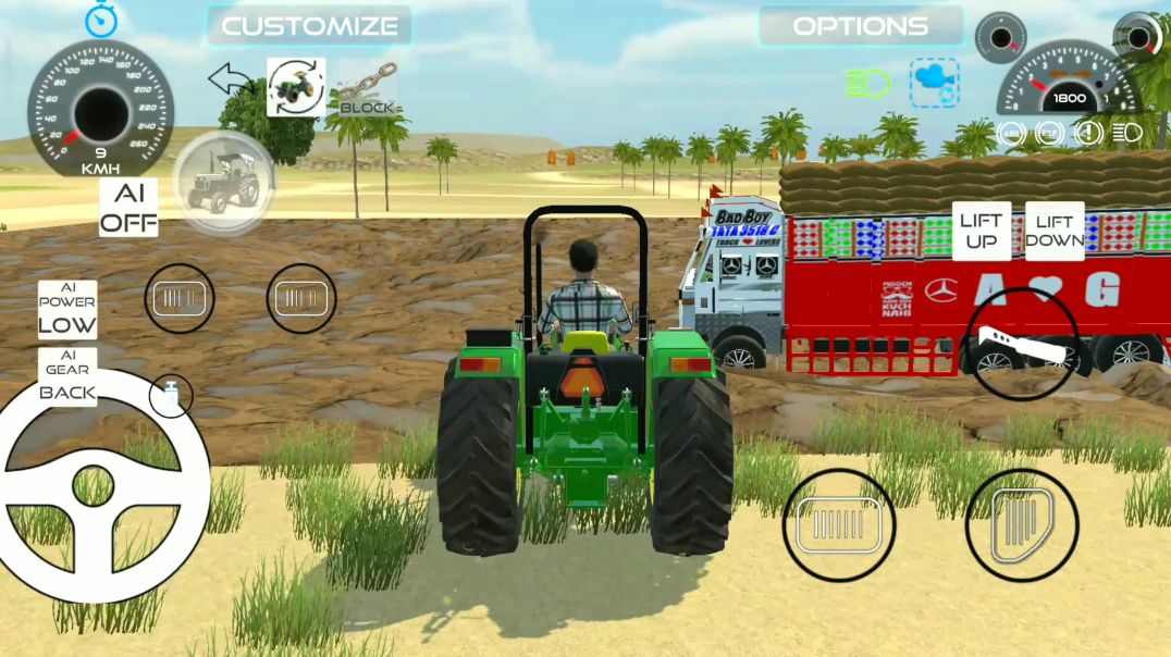 ⁣Indian truck stuck in mud tractors rescue the truck #gamingvideo #gaming #video