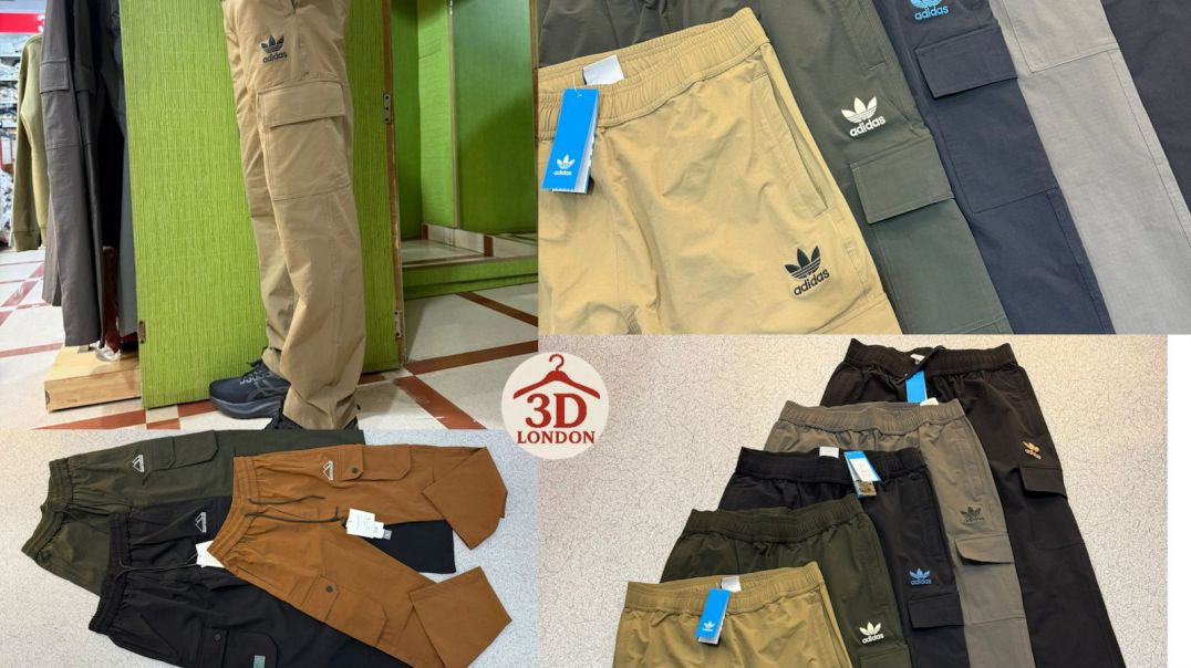 ⁣Cargo crush lycra track pants || lower