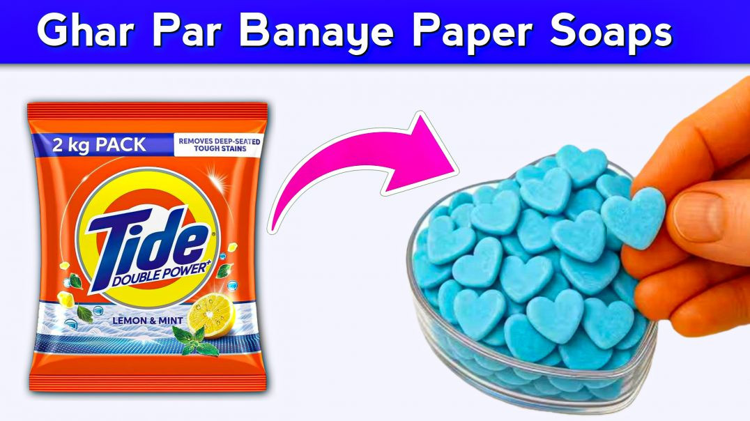 ⁣How to Make Paper Soap at Home | Easy DIY Paper Soap for Travel & School
