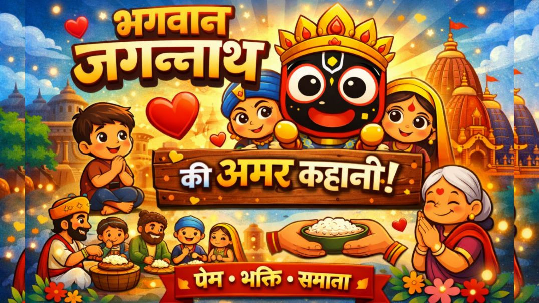 भगवान जगन्नाथ की अमर कहानी | Bhakti, Prem aur Samanta | Cartoon Story in Hindi