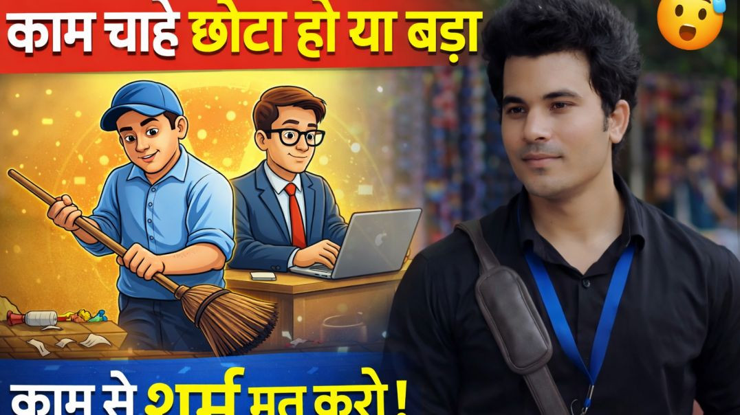 ⁣Koi kaam bada ya chota nahi hota ...