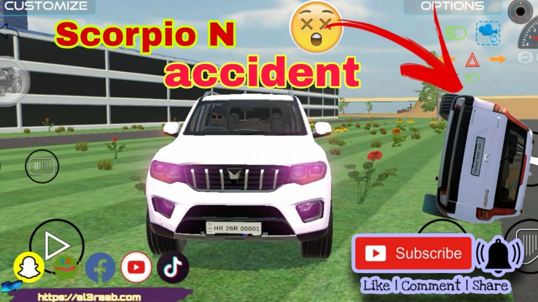 ⁣Scorpio N ka accident ho gya 😢😢...