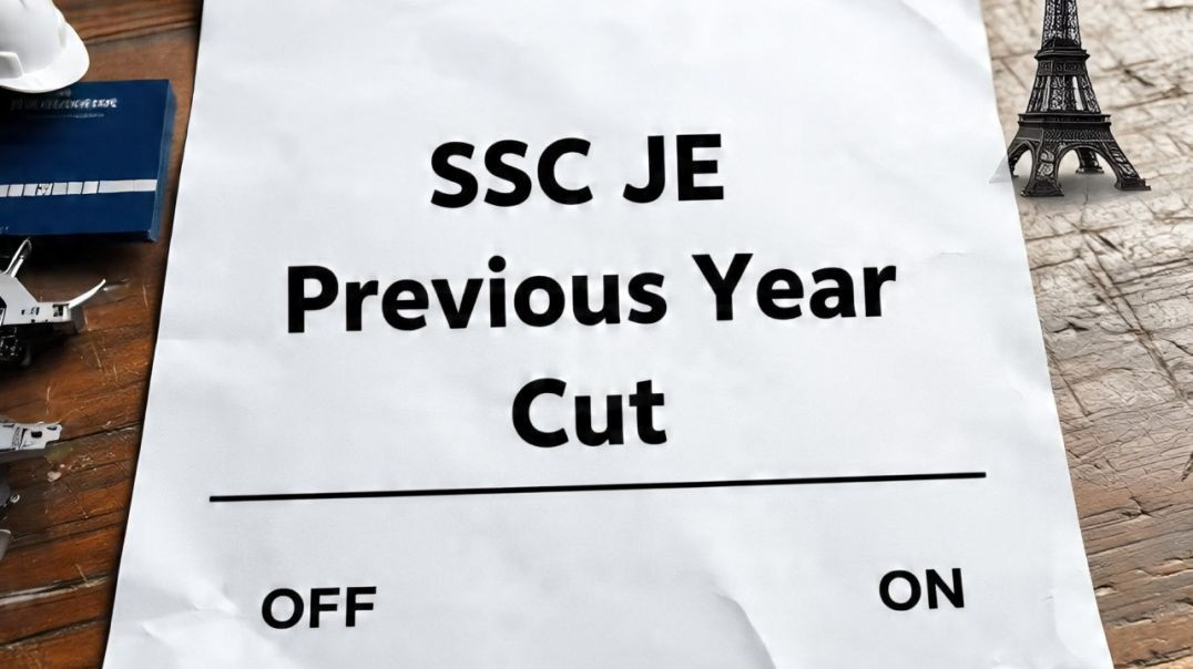 ⁣SSC JUNIOR ENGINEER PREVIOUS YEAR CUT OFF #sscje #ssc #sscaspirant