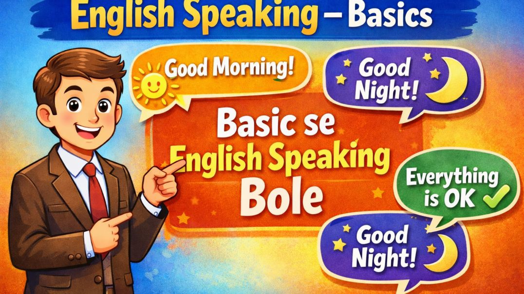 ⁣Basic se English Speaking Sikhe | Daily English Greetings & Conversation