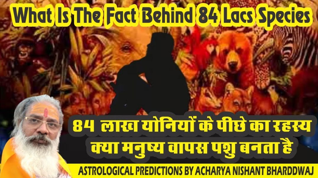 ⁣84 लाख योनियों के पीछे का रहस्य।क्या मनुष्य वापस पशु बनताहै What is the fact behind 84 lacs species