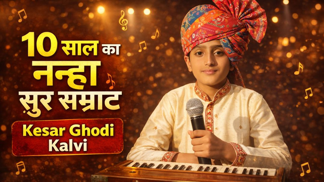 ⁣10 साल का नन्हा सुर सम्राट | Kesar Ghodi Kalvi | दिल छू लेने वाली आवाज़