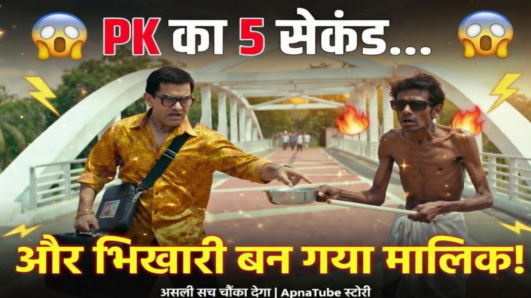 ⁣😱 PK का 5 सेकंड… और भिखारी बन गया मालिक! | असली सच चौंका देगा | ApnaTube Story | Nikki 9012