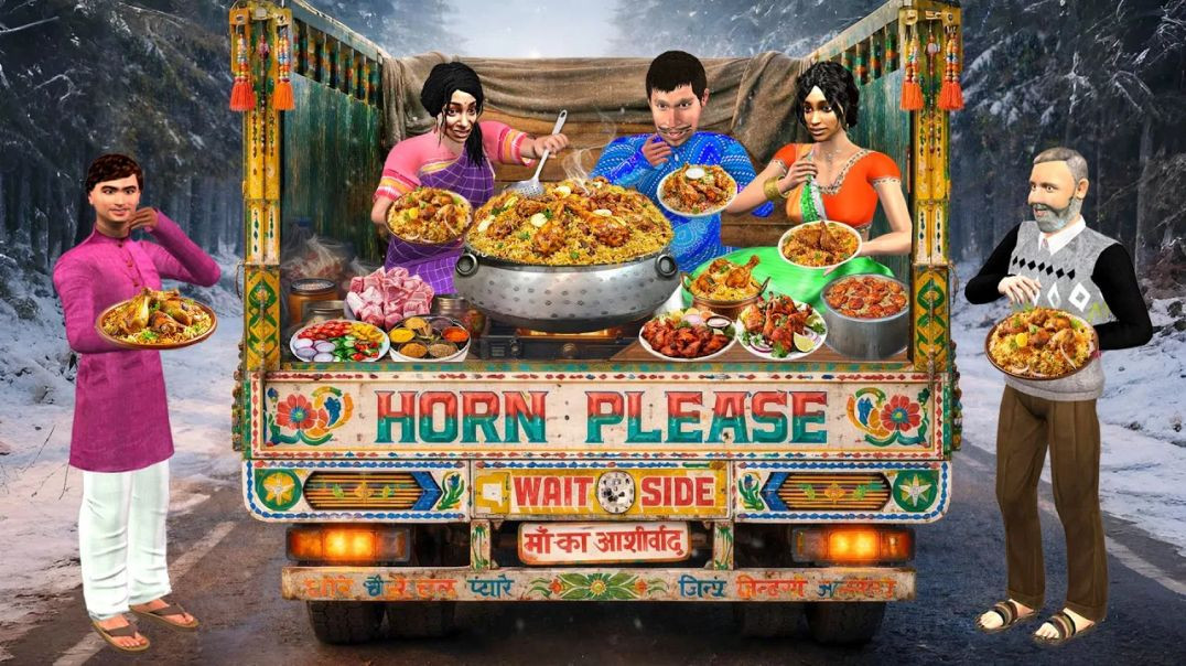 ⁣ठंड में ट्रक ट्रॉली में सोता परिवार | Truck Driver की मदद | Moral Hindi Kahaniya