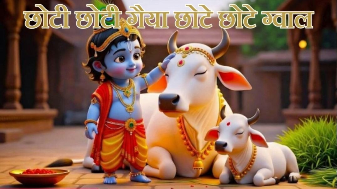 ⁣Choti Choti Gaiya Chote Chote Gwal|छोटी छोटी गैया छोटे छोटे ग्वाल। Choti Choti Gaiya Chote Chote Gwa