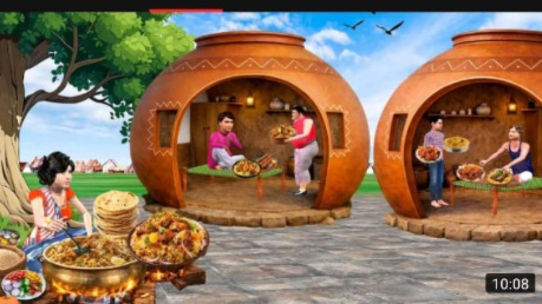 Matake_Dhaba_Clay_Pot_Dhaba_Desi_Restaurant_Street_Food_Hindi_Kahani_Moral_Stories_New_Comedy_Video_