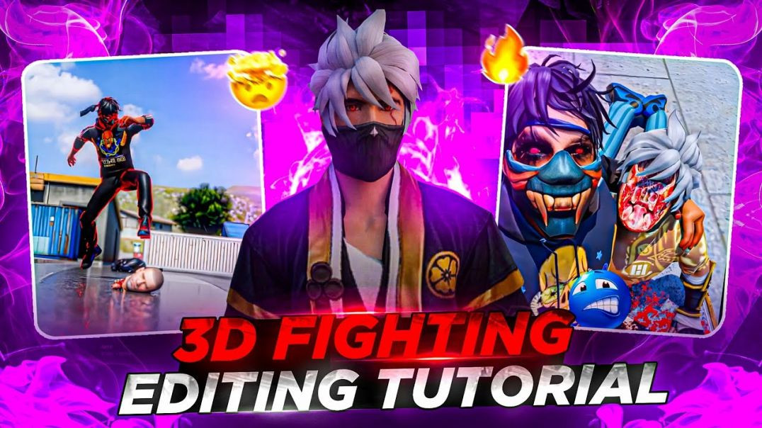 ⁣Free Fire 3D Fighting Editing Tutorial🔥Free fire 3d Animation edit in Capcut _ YFYT _ FF short edit