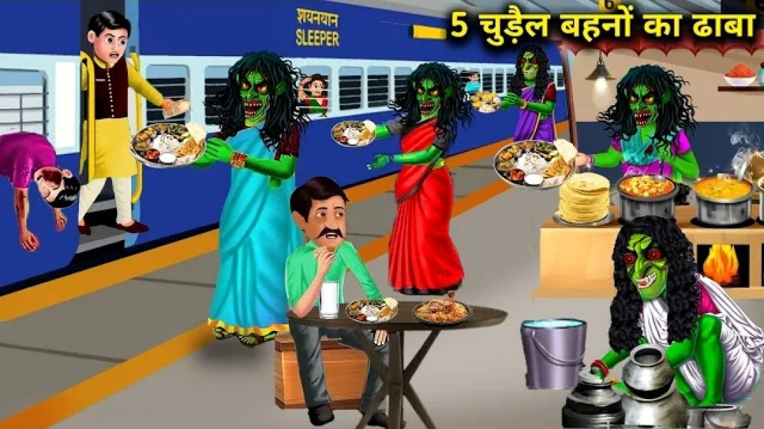 ⁣रेलवे स्टेशन पर 5 चुड़ैल बहनों का ढाबा _ Railway Station Par 5 Chudail Behno Ka Dhaba _ Horror Story