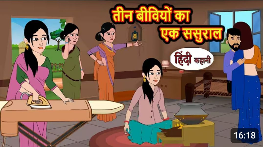 ⁣तीन बीवियों का एक ससुराल | Stories in Hindi | Bedtime Stories | Fairy Tales | Moral Story | Kahani