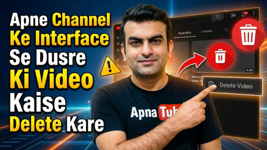 ⁣Apne Channel Ke Interface Se Dusre Ki Video kaise Delete Kare ।। TechShyamSundar1