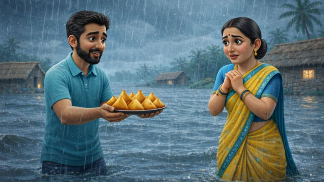 ⁣Part 3🔥🥺रिश में डूबा गाँव, फिर भी उम्मीद ज़िंदा है” “बाढ़ के बीच प्यार और हिम्मत की कहानी”