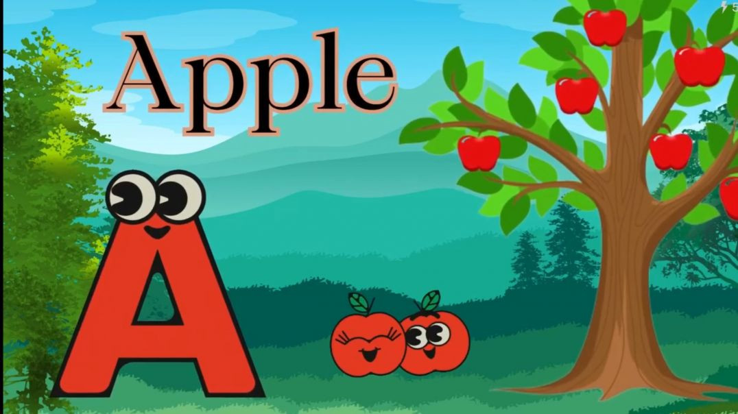 ⁣A फॉर apple 🍎 cartoon video
