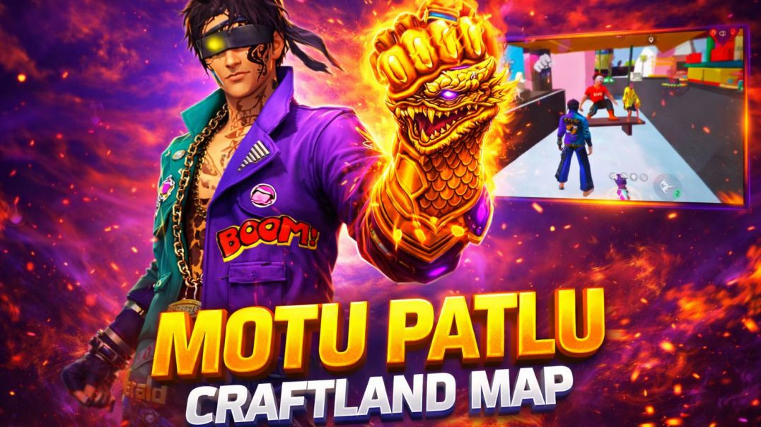 ⁣MOTU PATLU CRAFTLAND MAP 😳 #motupatlu #motupatlumap #freefire #freefiremotupatlu #freefiremax