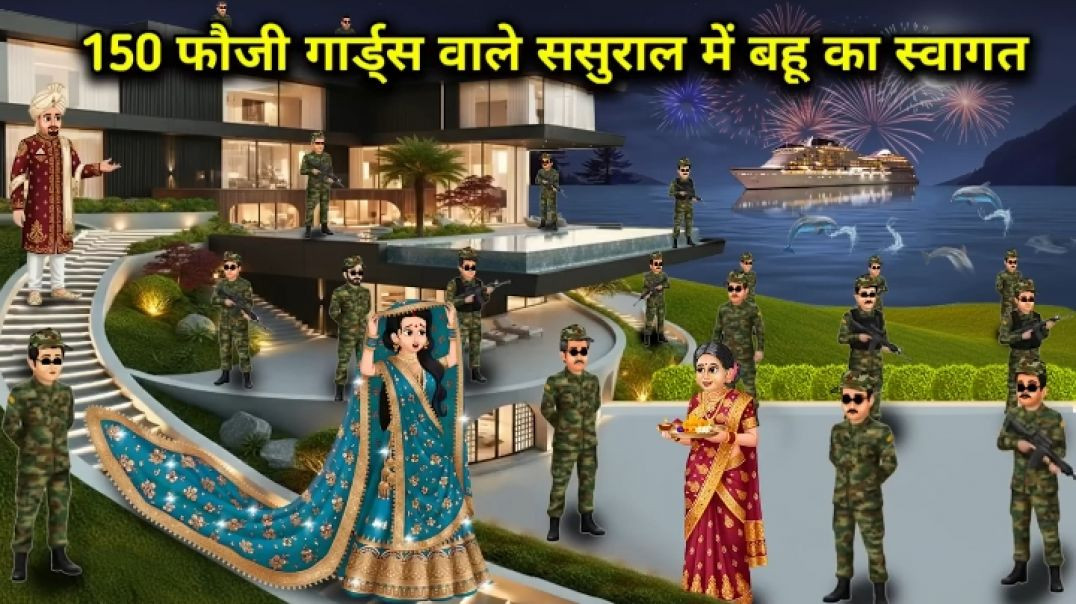 ⁣150 फौजी गार्ड्स वाले ससुराल में बहु का स्वागत हिंदी कहानी