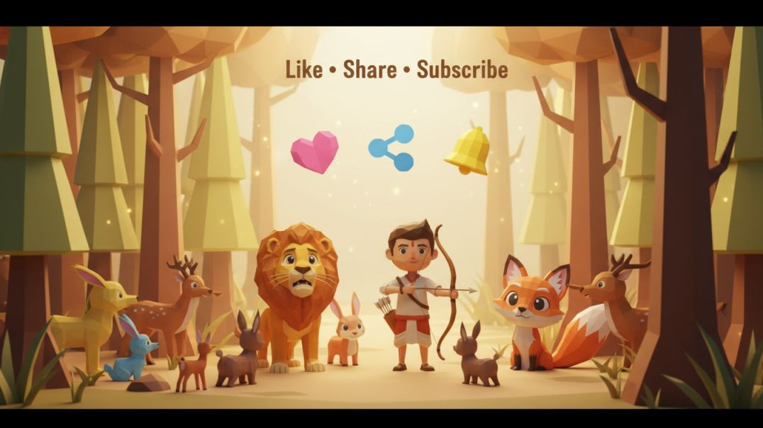 ⁣విలుకాడు మరియు సింహం – శక్తిని తక్కువ అంచనా వేయరాదు! The Clever Archer and the Lion