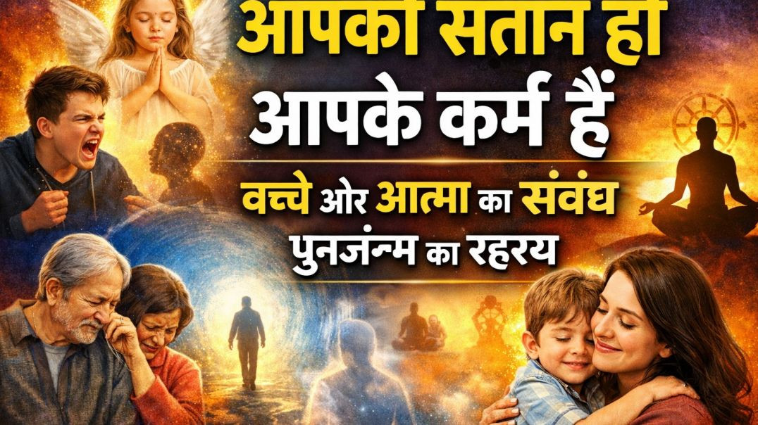 ⁣आपकी संतान ही आपके कर्म हैं | बच्चे और आत्मा का संबंध | पुनर्जन्म का रहस्य | #karma