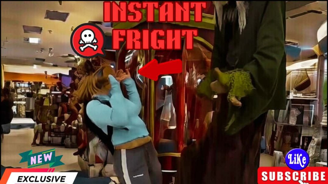 ⁣😱 Girl's EPIC Freakout When Witch Comes ALIVE! 😂