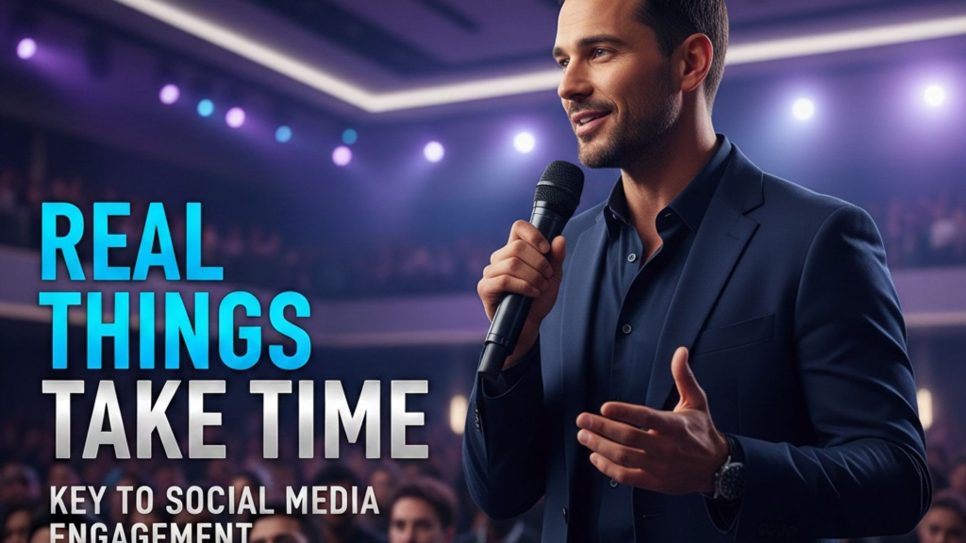 ⁣Real things take time ! Key of social media Engagement ?