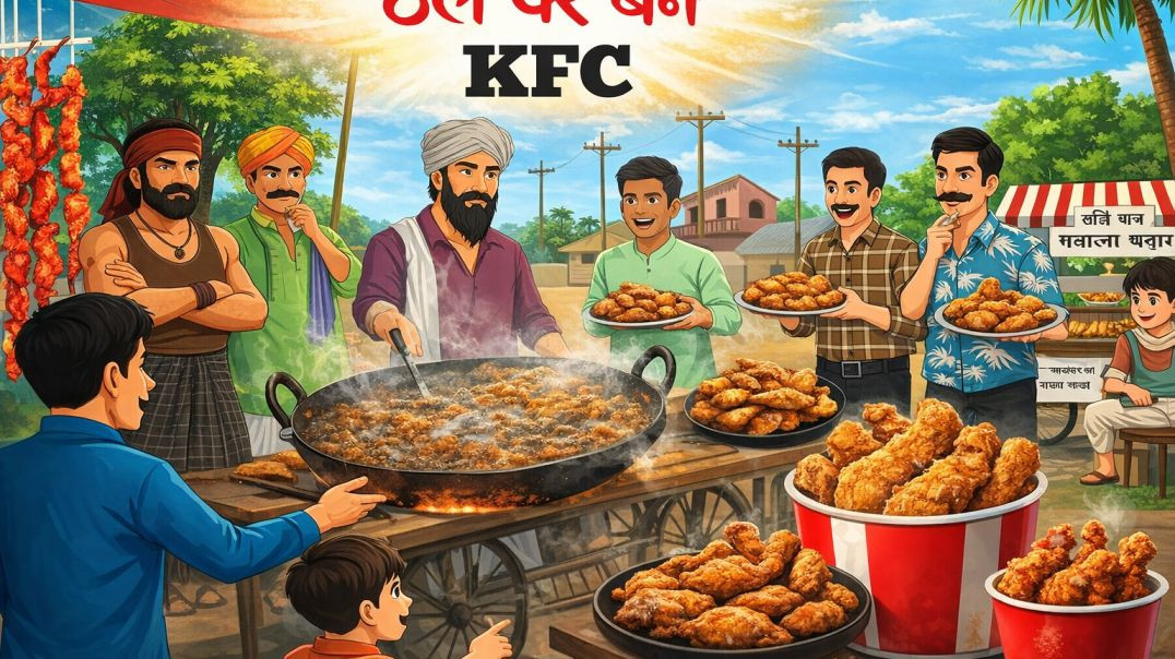 ⁣⁣"ठेले पर बने KFC चिकन: गांव का स्वाद, विश्वसनीयता का जादू."| Hindi Kahaniyan | Moral Stor
