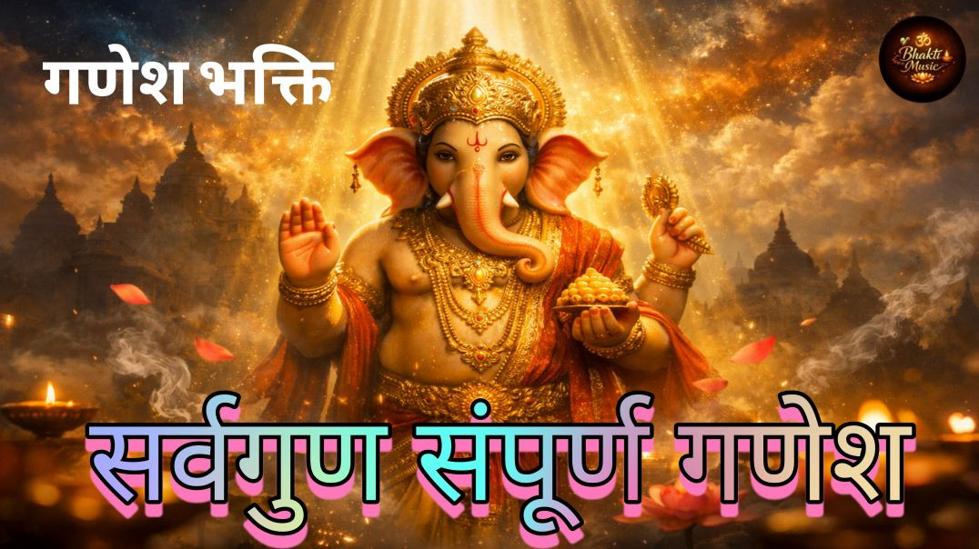 ⁣सर्वगुण संपूर्ण श्री गणेश | Cinematic Ganesh Bhajan | Ganpati Bappa Morya | Peaceful Devotional Song